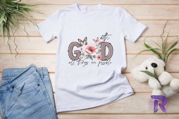 All Things Are Possible Christian PNG T-Shirt Designs