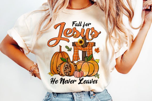Fall for Jesus Autumn Fall PNG