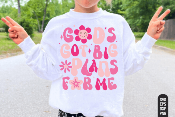God s Got Big Plans, Retro Christian Svg T-Shirt Designs