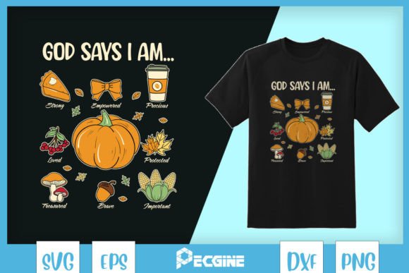 God Says I Am Christian Jesus SVG for T-Shirt Designs