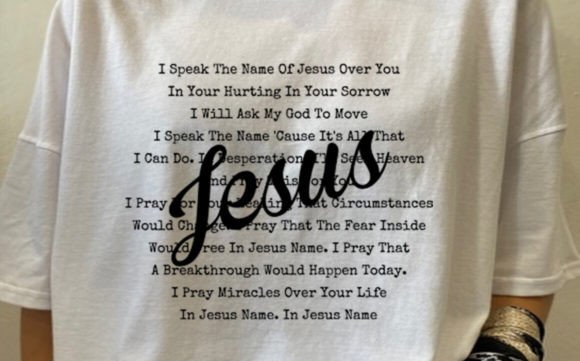I Speak the Name of Jesus Christian T-Shirt Designs