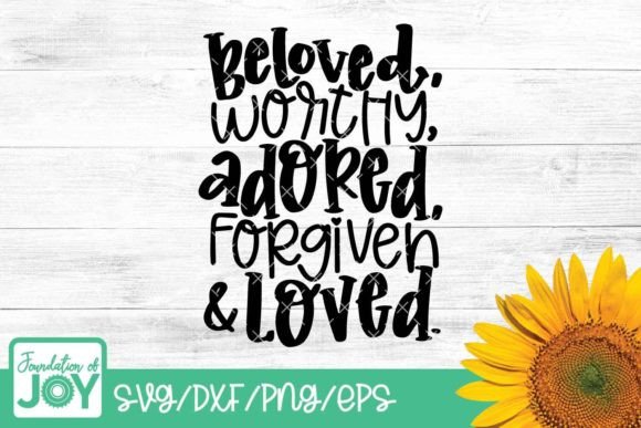 Trendy Christian Svg, Beloved Adored T-Shirt Designs