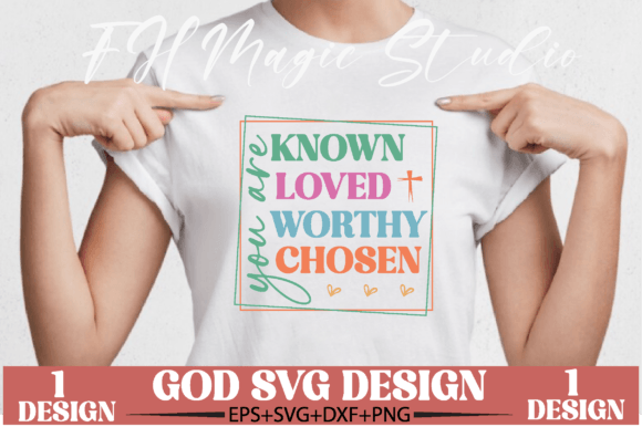 You Are Known Christian Svg T-Shirt Designs